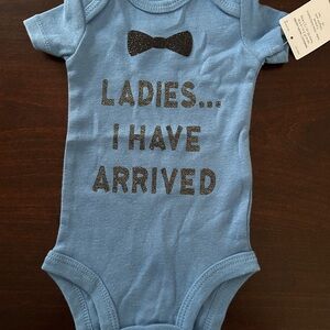 Carter's Blue and Black Bodysuit One Piece with Bold Graphics